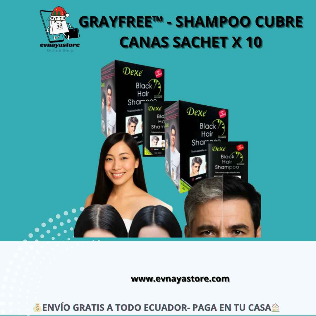 GRAYFREE™ - Shampoo cubre canas sachet X 10