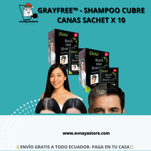 GRAYFREE™ - Shampoo cubre canas sachet X 10