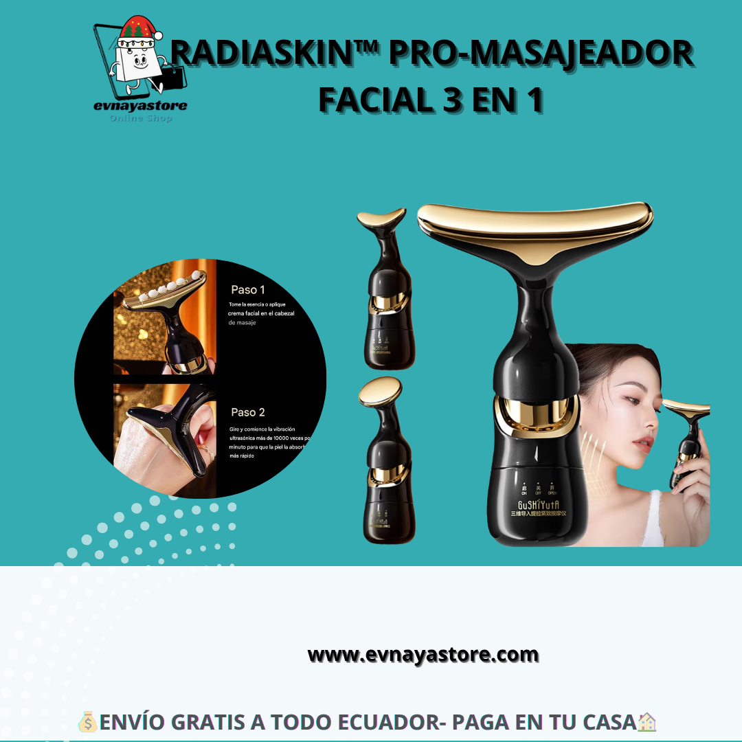 RADIASKIN™ Pro-masajeador facial 3 en 1