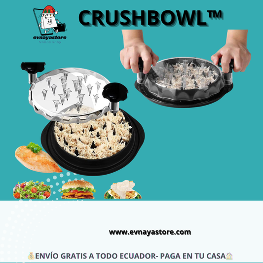 CRUSHBOWL™_ Bandeja Trituradora de Carne y Pollo
