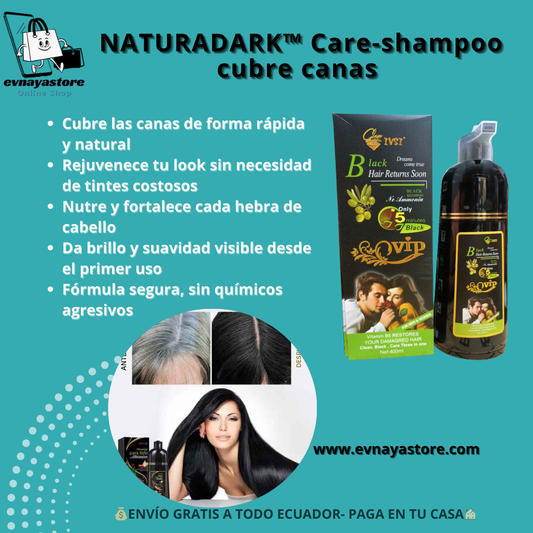 NATURADARK™ Care-shampoo cubre canas tarro 400ml